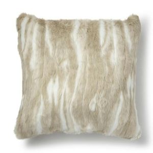 2 pk Allen & Roth Marble Fur Pillows